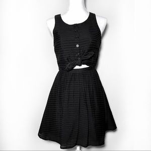 Topshop Black Sleeveless Dress Cut Out Size 4
